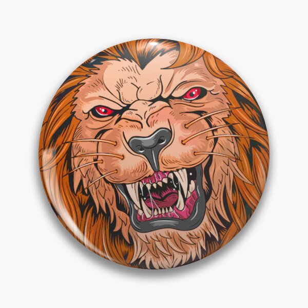 Item preview, Wild Beast scary lion face theme party design for celebrants designed and sold by AssamFT.