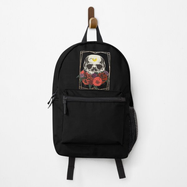 Item preview, Skull of a witch with flowers of roses and poppies. designed and sold by gosaci.