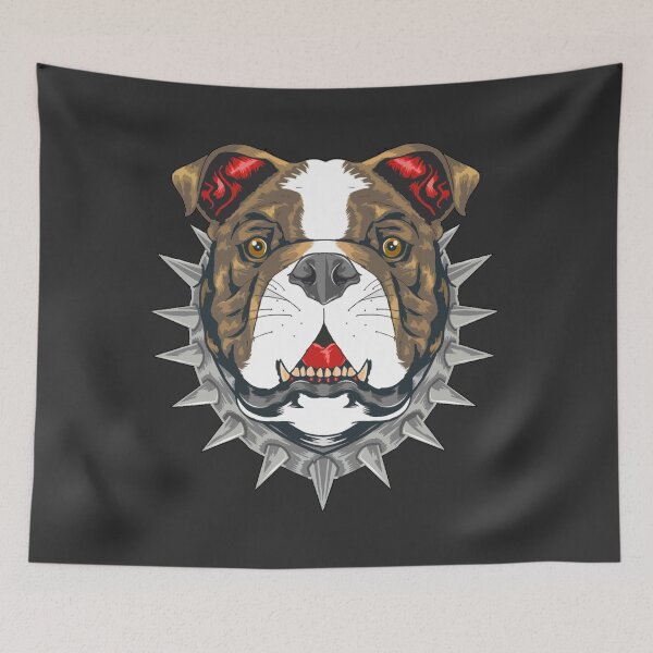 Item preview, Wild Beast scary bulldog face theme party design for celebrants designed and sold by AssamFT.