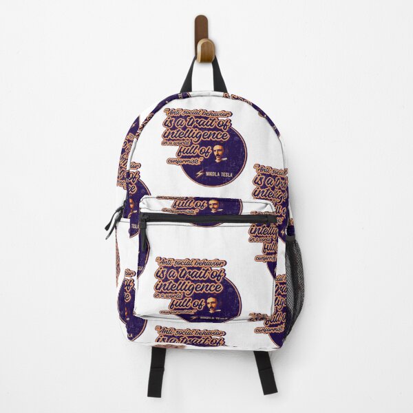 Item preview, Genius of the electricity, antisocial behavior, quotes by Nikola Tesla designed and sold by HomeCoquette.