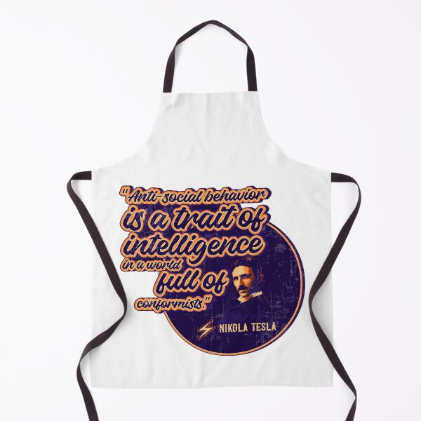 Item preview, Genius of the electricity, antisocial behavior, quotes by Nikola Tesla  designed and sold by HomeCoquette.