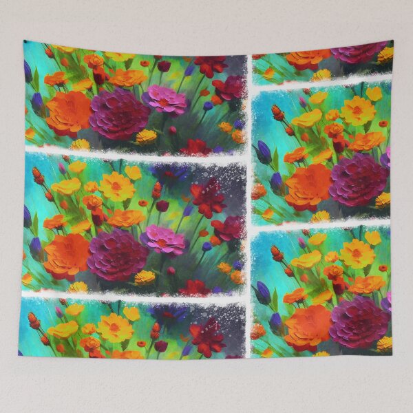 Item preview, abstract flowers watercolor designed and sold by Design_for_merch.