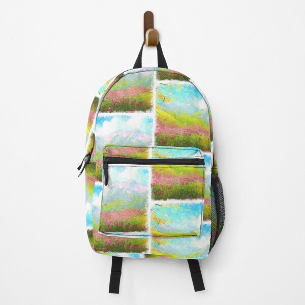 Item preview, abstract spring watercolor landscape painting designed and sold by Design_for_merch.