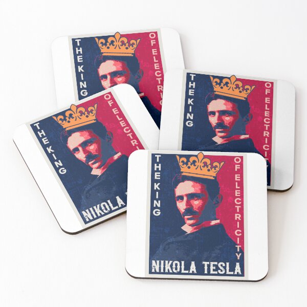 Item preview, The king of electricity , retro portrait Nikola Tesla  designed and sold by HomeCoquette.