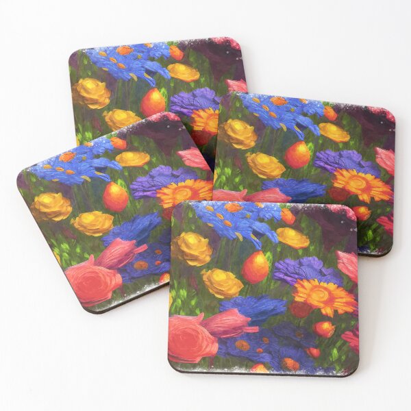 Item preview, abstract spring watercolor painting flowers designed and sold by Design_for_merch.