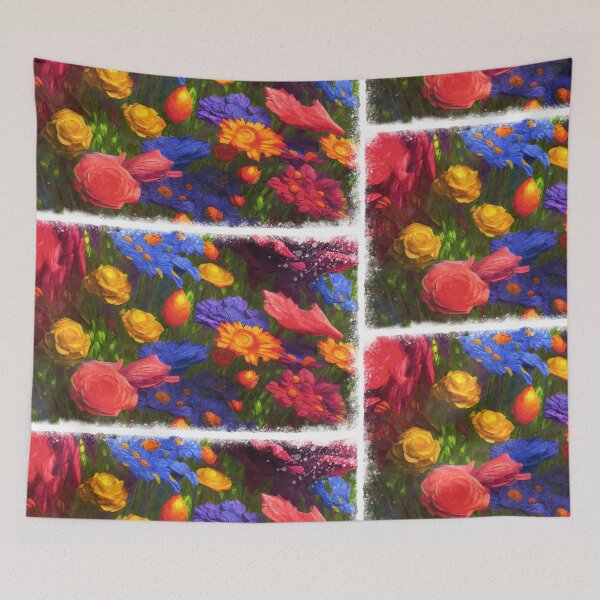 Item preview, abstract spring watercolor painting flowers designed and sold by Design_for_merch.