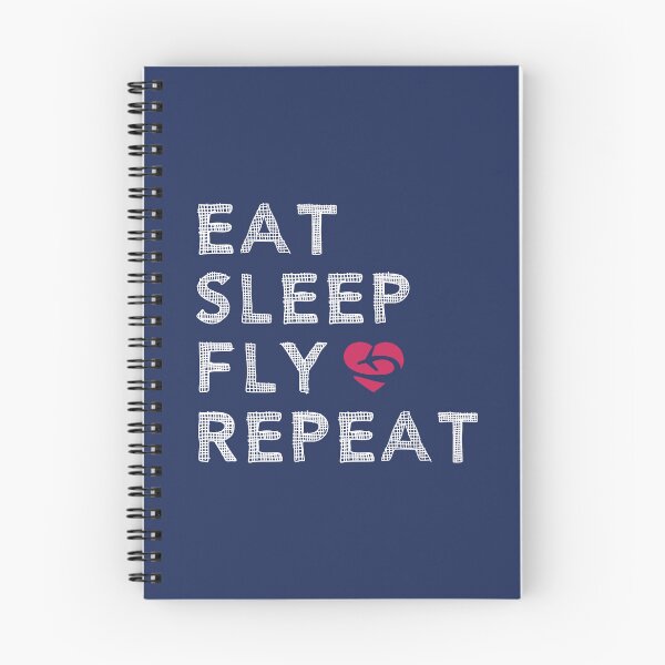 Item preview, Eat Sleep Fly Repeat - Funny Aviation Quote - Airplane Lover Slogan designed and sold by Ikaroots.