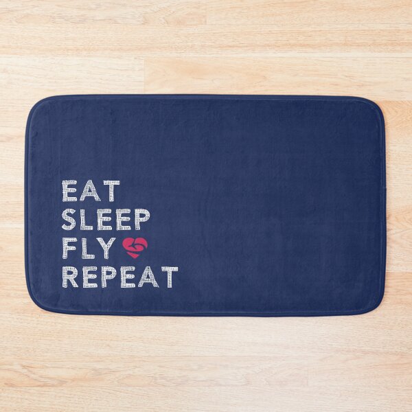 Item preview, Eat Sleep Fly Repeat - Funny Aviation Quote - Airplane Lover Slogan designed and sold by Ikaroots.