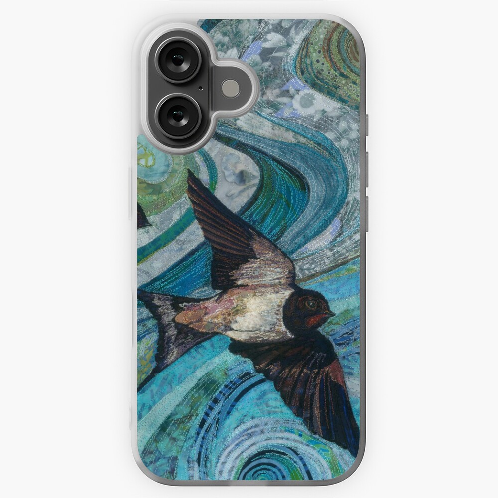 Aperçu de l'œuvre Coque souple iPhone créée et vendue par RWTextileArt.