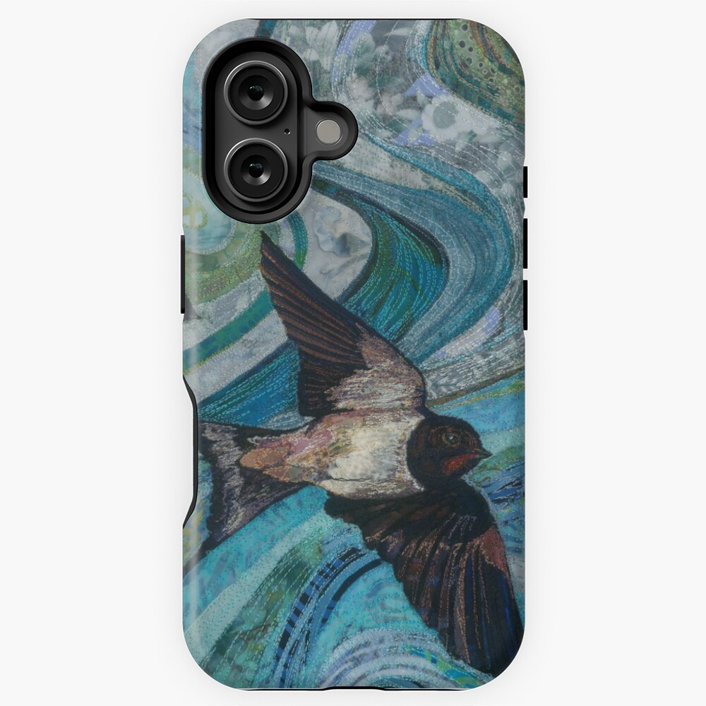 Aperçu de l'œuvre Coque antichoc iPhone créée et vendue par RWTextileArt.