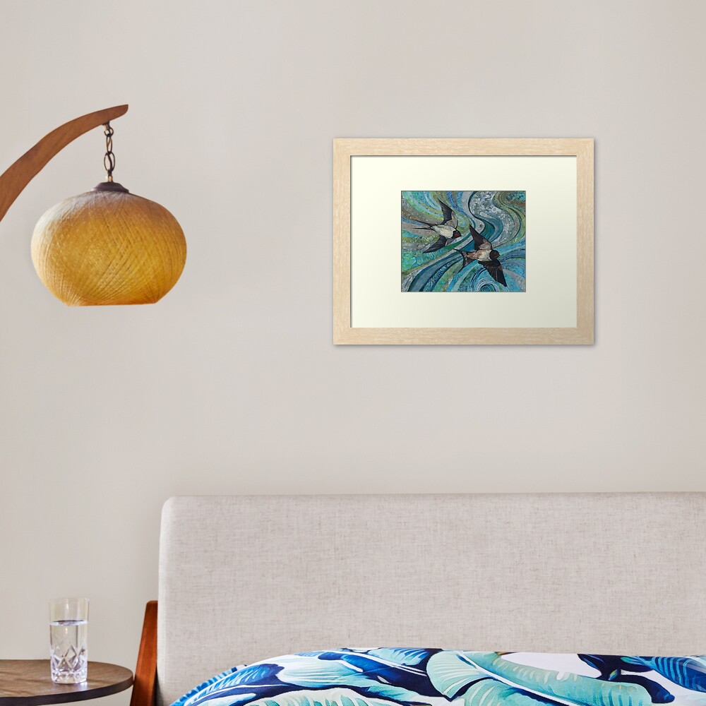 Aperçu de l'œuvre Impression encadrée créée et vendue par RWTextileArt.