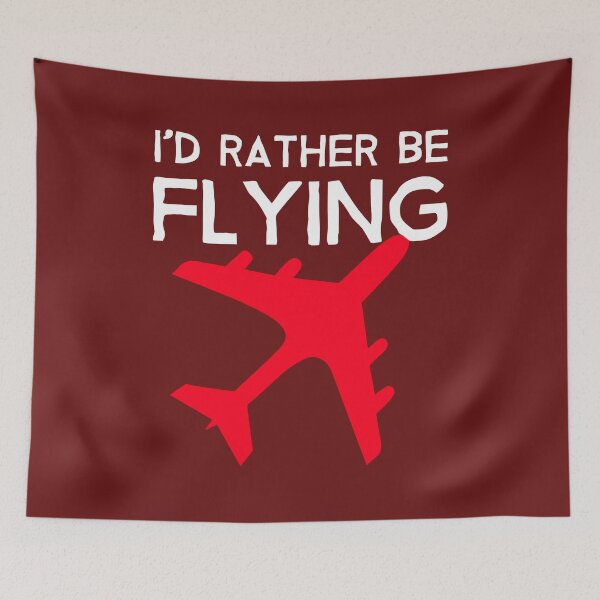 Item preview, Id Rather be Flying - Airplane Lover Saying - Aviation Slogan designed and sold by Ikaroots.