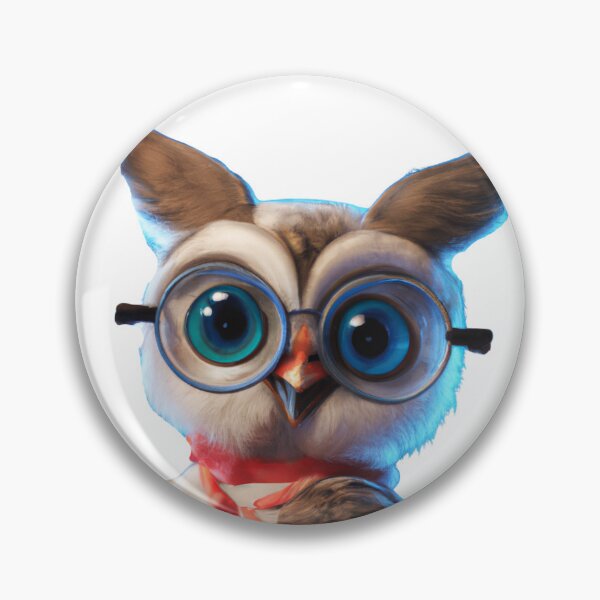 Item preview, Cute owl wearing glasses designed and sold by ByNiran.