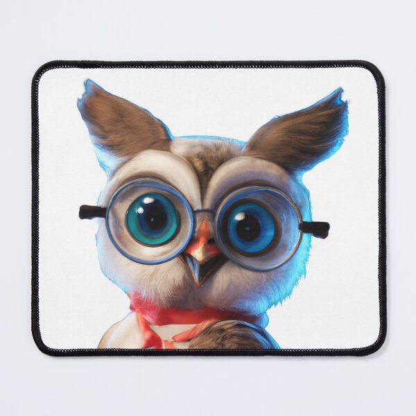 Item preview, Cute owl wearing glasses designed and sold by ByNiran.