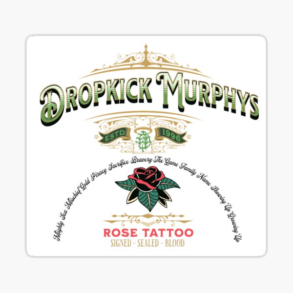 Dropkick Murphys Rose Tattoo Sticker For Sale By Corinne13Alexa   St,small,507x507 Pad,600x600,f8f8f8 