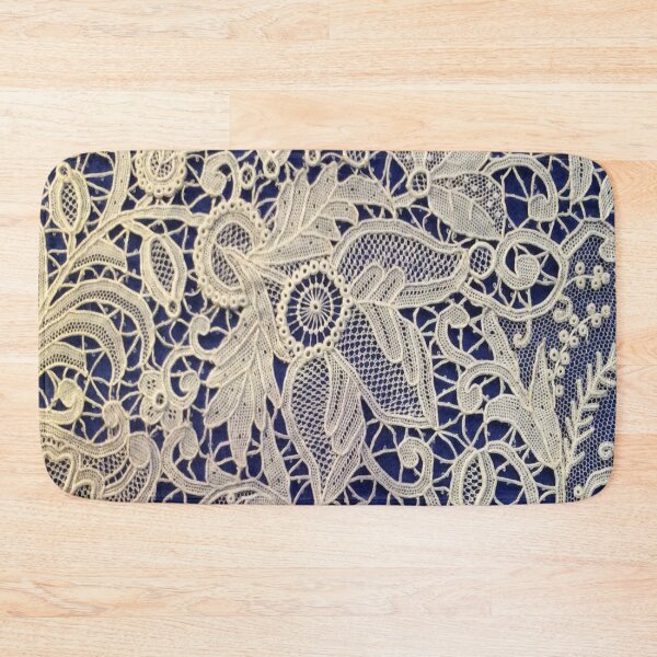 Item preview, Vintage Blue Paisley Lace Flower Pattern,Floral paisley pattern,simple paisley pattern, designed and sold by Tamas Das.