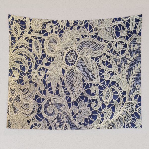 Item preview, Vintage Blue Paisley Lace Flower Pattern,Floral paisley pattern,simple paisley pattern, designed and sold by Tamas Das.