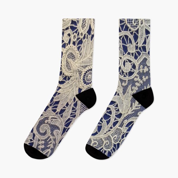 Item preview, Vintage Blue Paisley Lace Flower Pattern,Floral paisley pattern,simple paisley pattern, designed and sold by Tamas Das.