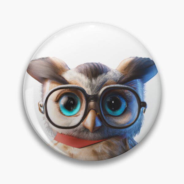 Item preview, Cute owl wearing glasses designed and sold by ByNiran.