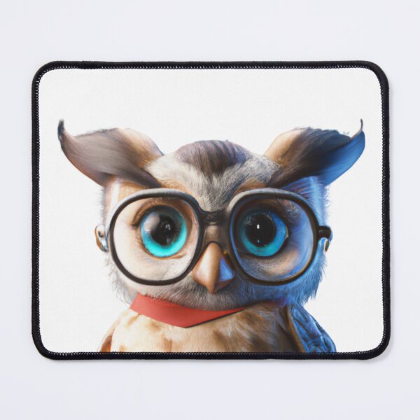 Item preview, Cute owl wearing glasses designed and sold by ByNiran.