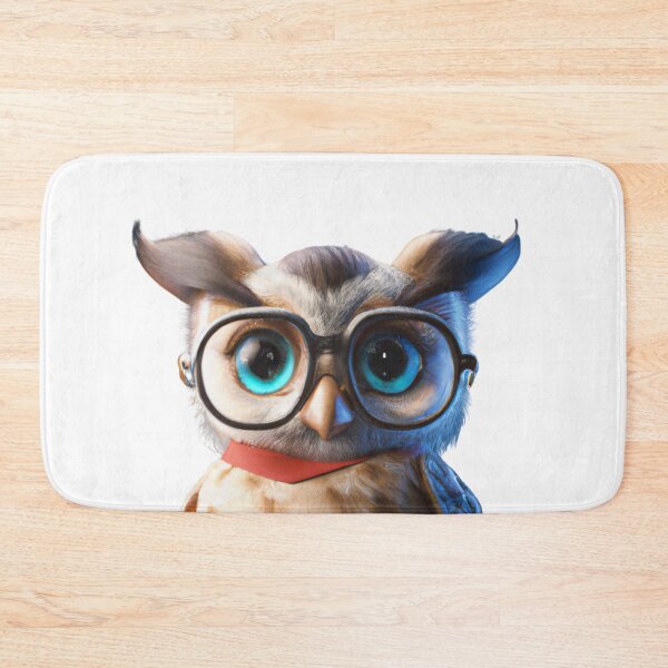 Item preview, Cute owl wearing glasses designed and sold by ByNiran.