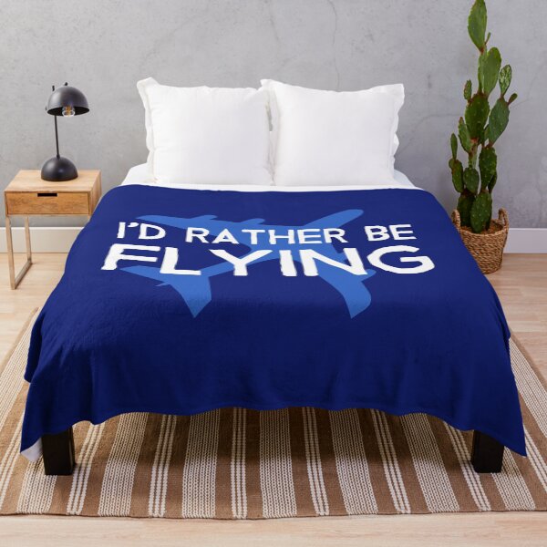 Item preview, Id Rather be Flying - Aircraft Lover Quote - Funny Aviation Slogan designed and sold by Ikaroots.