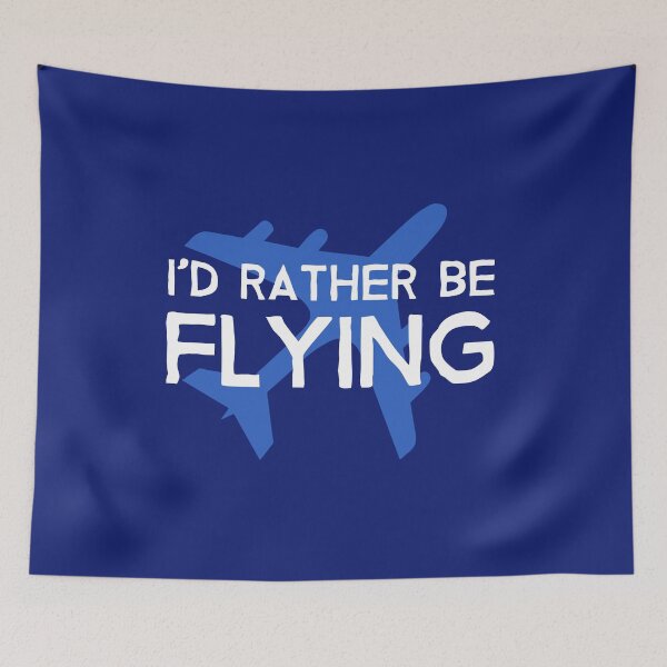 Item preview, Id Rather be Flying - Aircraft Lover Quote - Funny Aviation Slogan designed and sold by Ikaroots.