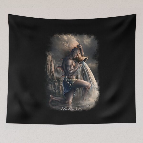 Item preview, Aquarius zodiac sign - acquarium  designed and sold by TQdigitalart.