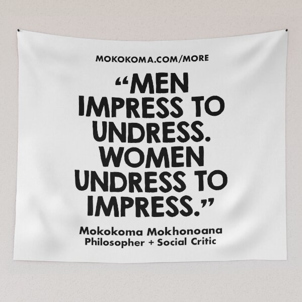 Item preview, Men Dress To Impress (Black Text) designed and sold by Mokokoma Mokhonoana.