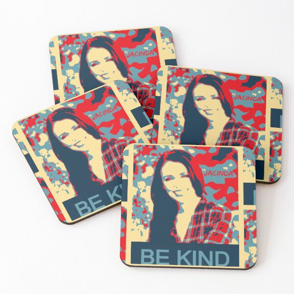Item preview, Jacinda Says "Be Kind"  embracing compassion. (Done like the Obama poster. Obama Poster Parody) designed and sold by CristalleLisa.