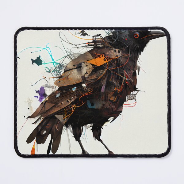 Item preview, Crow in a beautiful Illustration style. designed and sold by The-Dark-Art.