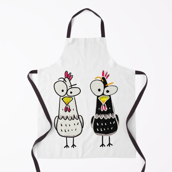 Item preview, Chicken Society: Amazed Black and White Chickens designed and sold by IdinDesignShop.