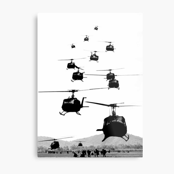 UH1 Huey Helicopters Metal Print