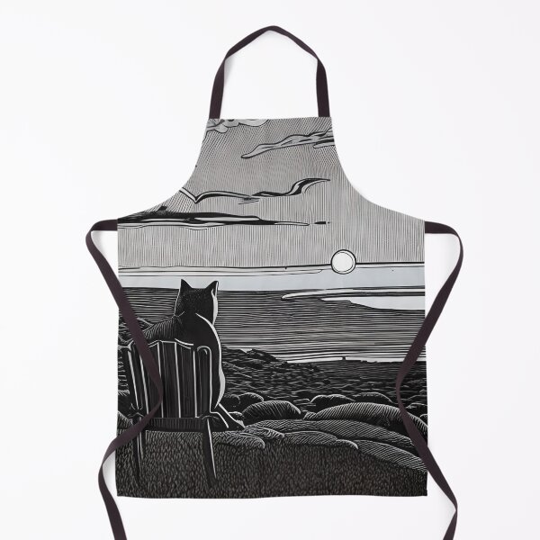 Item preview, Cat Watching Sunset Scene designed and sold by roleshop.
