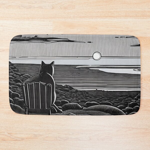 Item preview, Cat Watching Sunset Scene designed and sold by roleshop.