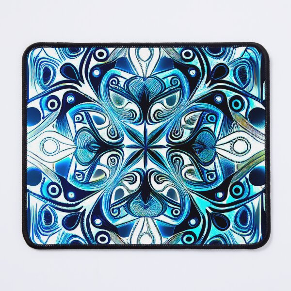 Item preview, Modern Pattern Symmetrical blue designed and sold by RavnWorX.