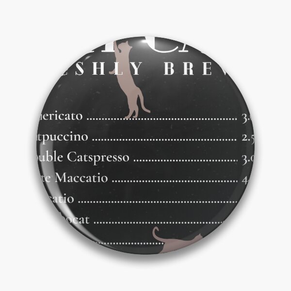 Item preview, Cat Café, chalkboard menu designed and sold by DeVeauDesign.