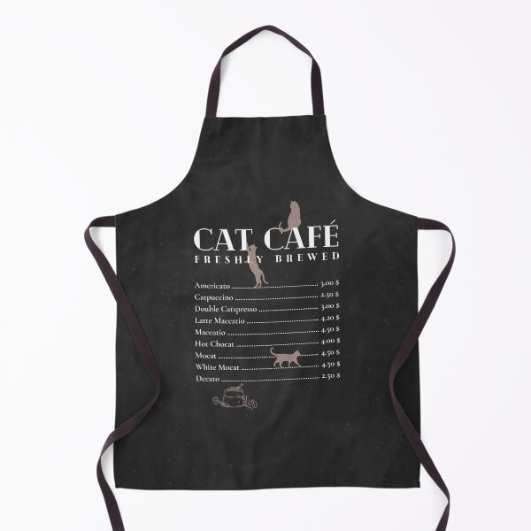 Item preview, Cat Café, chalkboard menu designed and sold by DeVeauDesign.