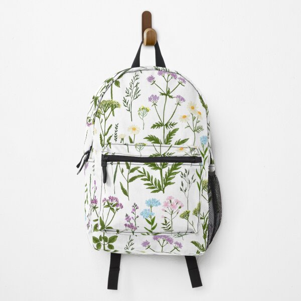 Item preview, Wild herbs and flowers painted color line. Vector drawing. Wild herbs. Wildflower designed and sold by IrinaVaneeva.