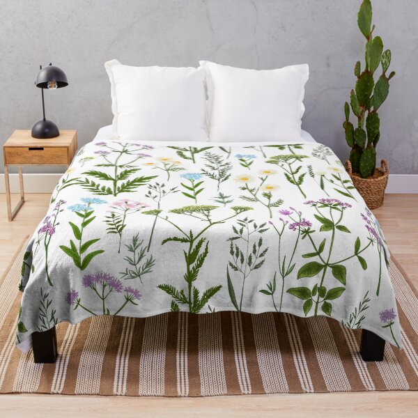 Item preview, Wild herbs and flowers painted color line. Vector drawing. Wild herbs. Wildflower designed and sold by IrinaVaneeva.