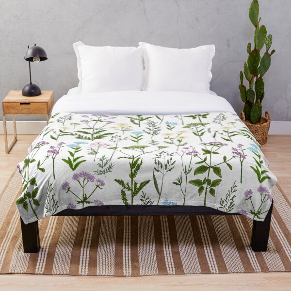Item preview, Wild herbs and flowers painted color line. Vector drawing. Wild herbs. Wildflower designed and sold by IrinaVaneeva.