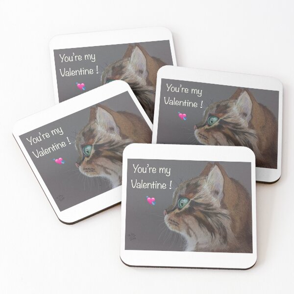Item preview, You're my Valentine Romantic kitten designed and sold by ROXANEDS.