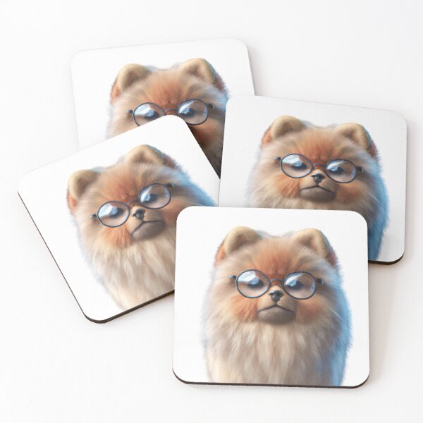 Item preview, Cute dog wearing glasses designed and sold by ByNiran.