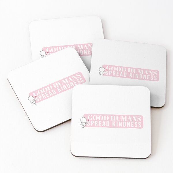 Item preview, Human kindness cute pink and white designed and sold by withasmiledsgn.