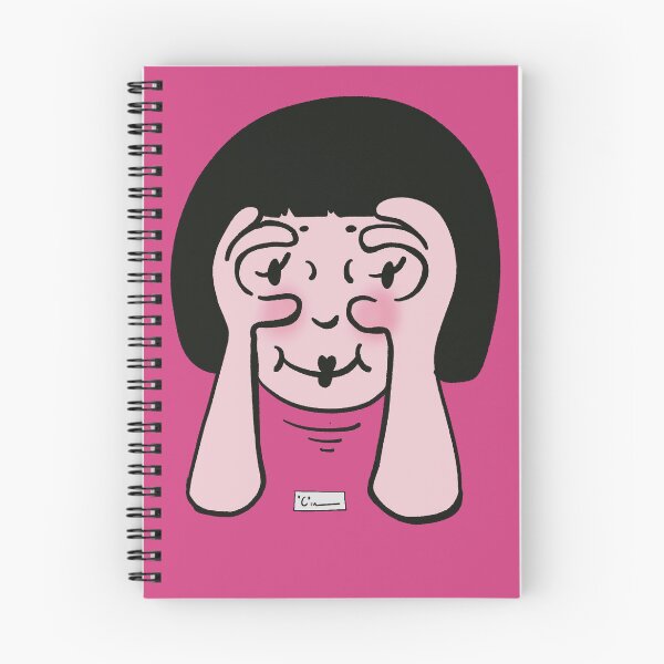 Item preview, Peeping girl with a bob (Pink) designed and sold by Doodbods.