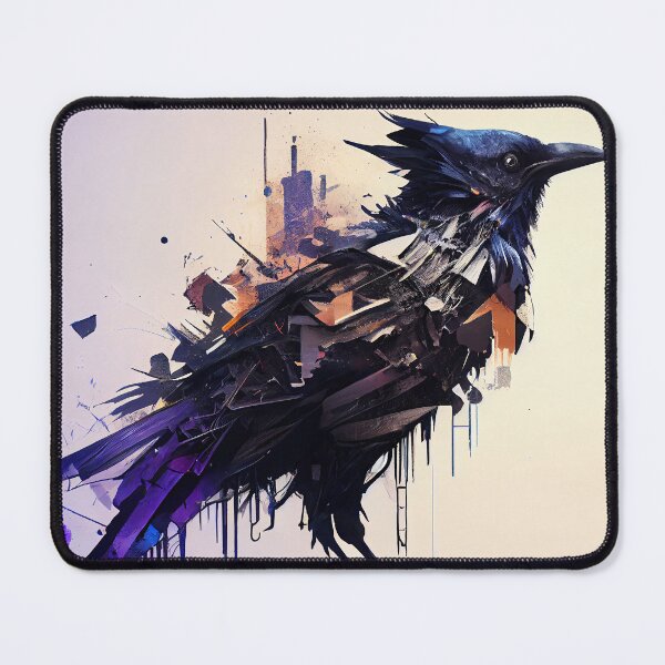 Item preview, Crow in a beautiful Illustration style. designed and sold by The-Dark-Art.
