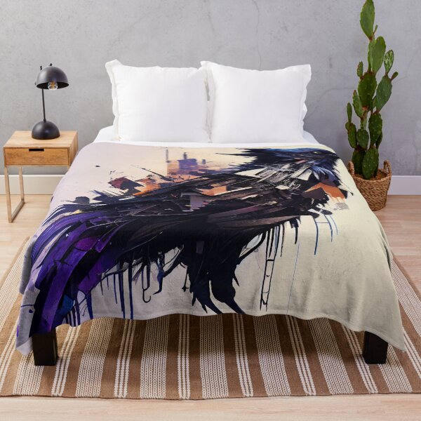 Item preview, Crow in a beautiful Illustration style. designed and sold by The-Dark-Art.