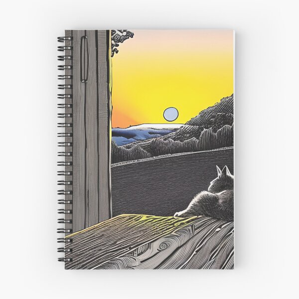 Item preview,  Cat Watching Sunset Scene designed and sold by roleshop.