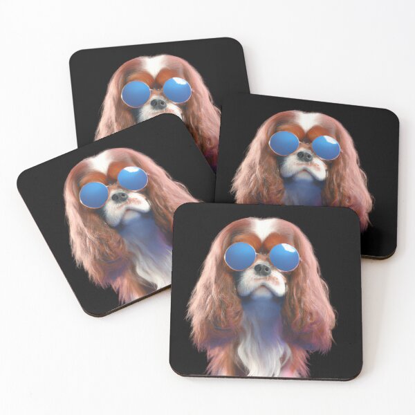 Item preview, Cute dog wearing glasses designed and sold by ByNiran.