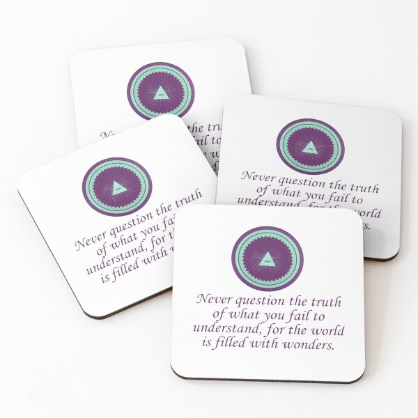 Item preview, Never Question The Truth - Wonder Quotes designed and sold by CrankyOldDude.